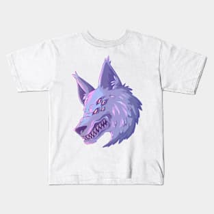 Lone Purple Werewolf Kids T-Shirt